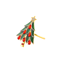 Portatovagliolo albero con pietre diametro 5,6cm. 
