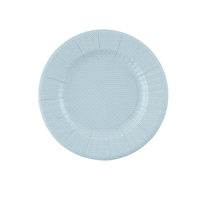 Piatti tondi blu fiordaliso x 8 pezzi, diametro 21 cm. 