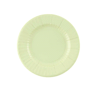 Piatti tondi verde salvia x 8 pezzi, diametro 21 cm. 