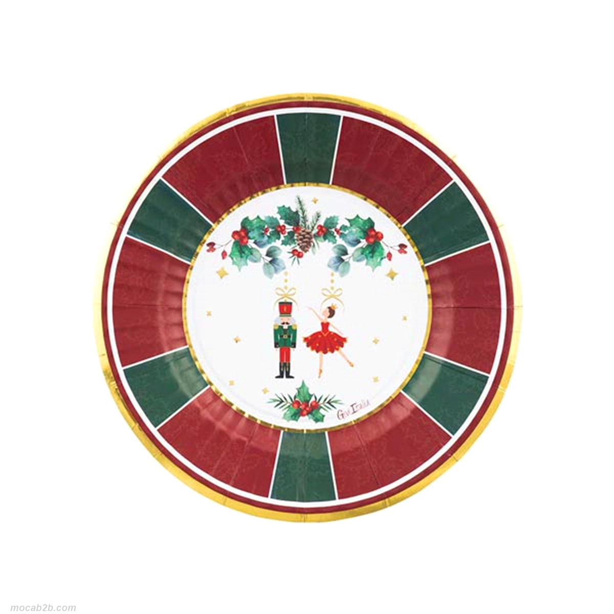 Piatti carta la favola di Natale @21 confezione da 8 pezzi. 