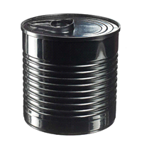 Barattolino 220ml Nero con coperchio Microndabile 8 min. 800 watt - Riutilizzabile - min -18°C - max +70°C 
