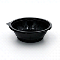 Insalatiera con coperchio trasparente in PET, diam. 166 mm 500 ml 
