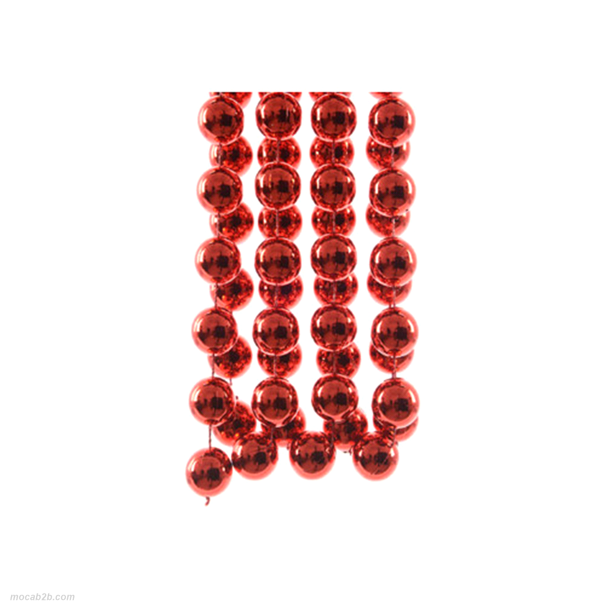 Ghirlanda di perline rosso Natale xxl in polyestere.Misure: 270cm @2cm. 