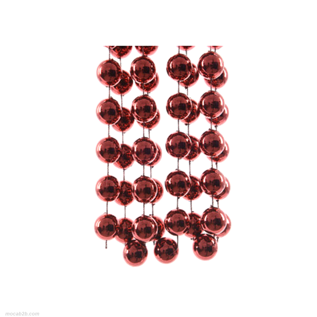 Ghirlanda di perline rosso scuro xxl in polyestere. Misure: 270cm @2cm. 