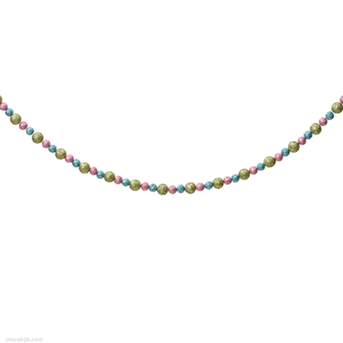 Ghirlanda multicolor con glitter. Misure: 240cm @2cm. 