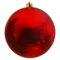 PALLA PIANOFORTE ROSSO NATALE VETRO@14 