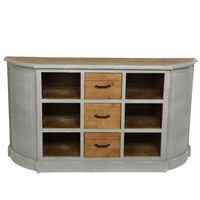 MOBILE 3 CASSETTI GRIGIO 150x42,5x81 