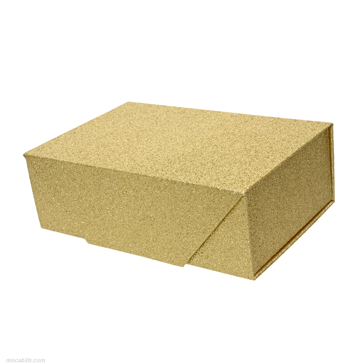 SCATOLA REGALO ORO SCINTILLANTE 18x12xh6 