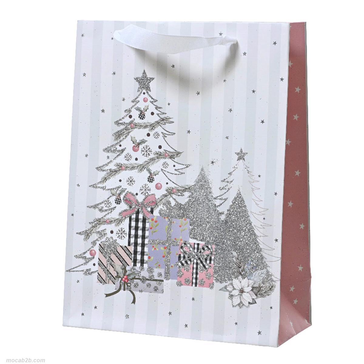 GIFTBAG NATALE SCINTILLANTE 12x30h42 