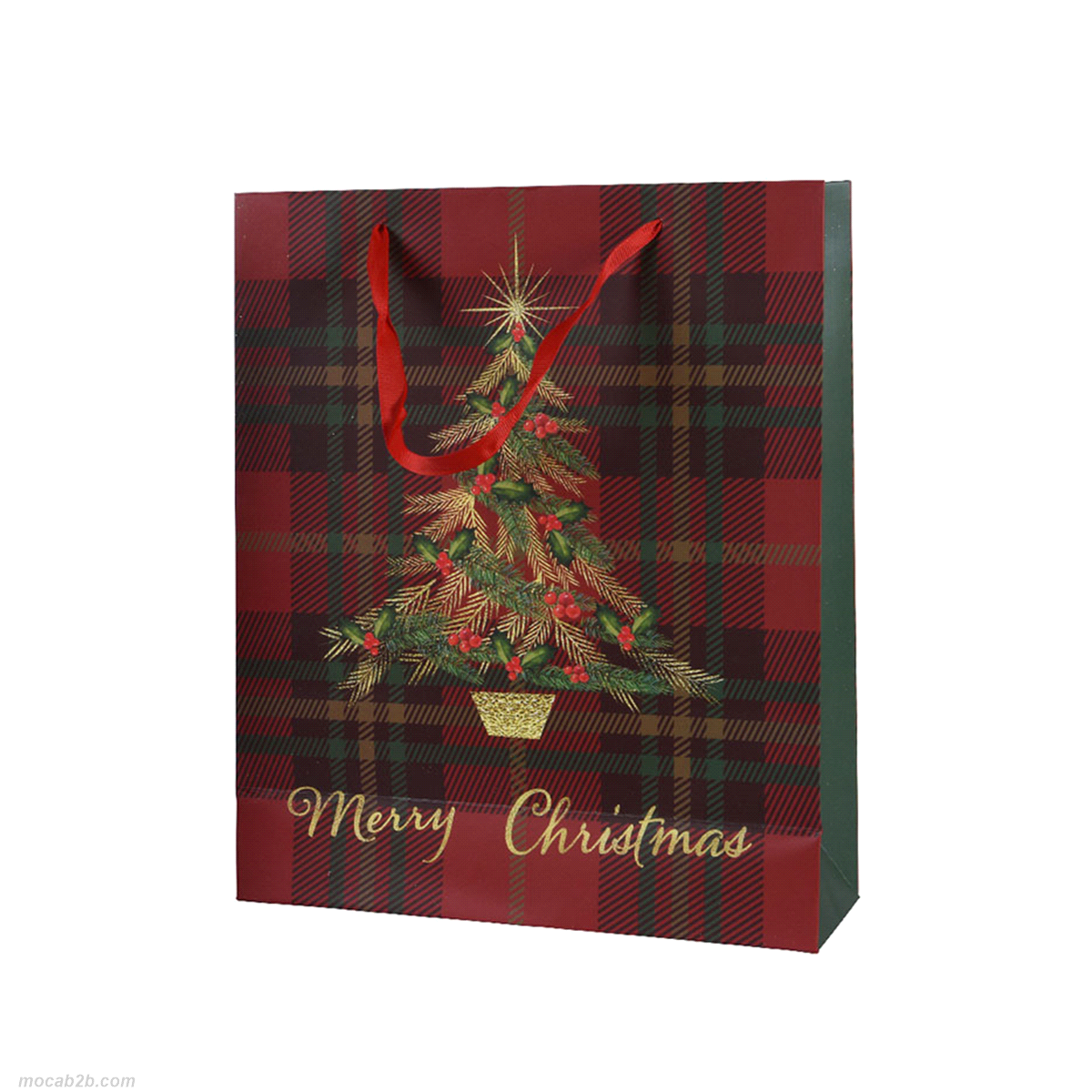 GIFTBAG ROSSA ALBERO NATALE 8x18h24 