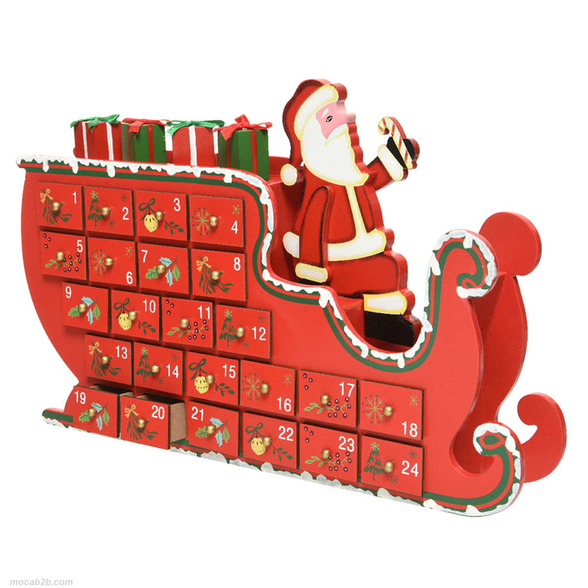CALENDARIO AVVENTO SLITTA MDF35xh.23 