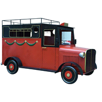 CARRO ROSSO IN FERRO 290x137h167,7cm 