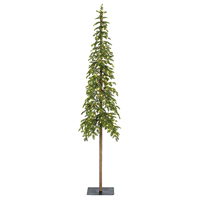 Abete alpino verde con micro led bianco caldo da interno. Misure: diametro 41 h. 180cm. 