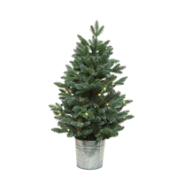 ALBERO VERDE IN VASO 100LED h.90cm 