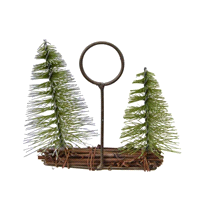 PORTACANDELA MINI ALBERI VERDI 11x11 