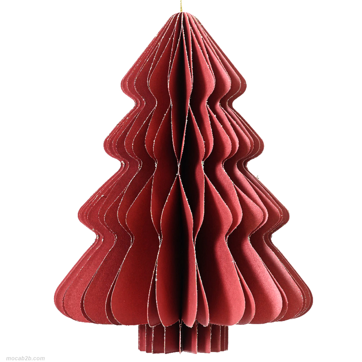 ALBERO NATALE ROSSO IN CARTA @15 h.20 