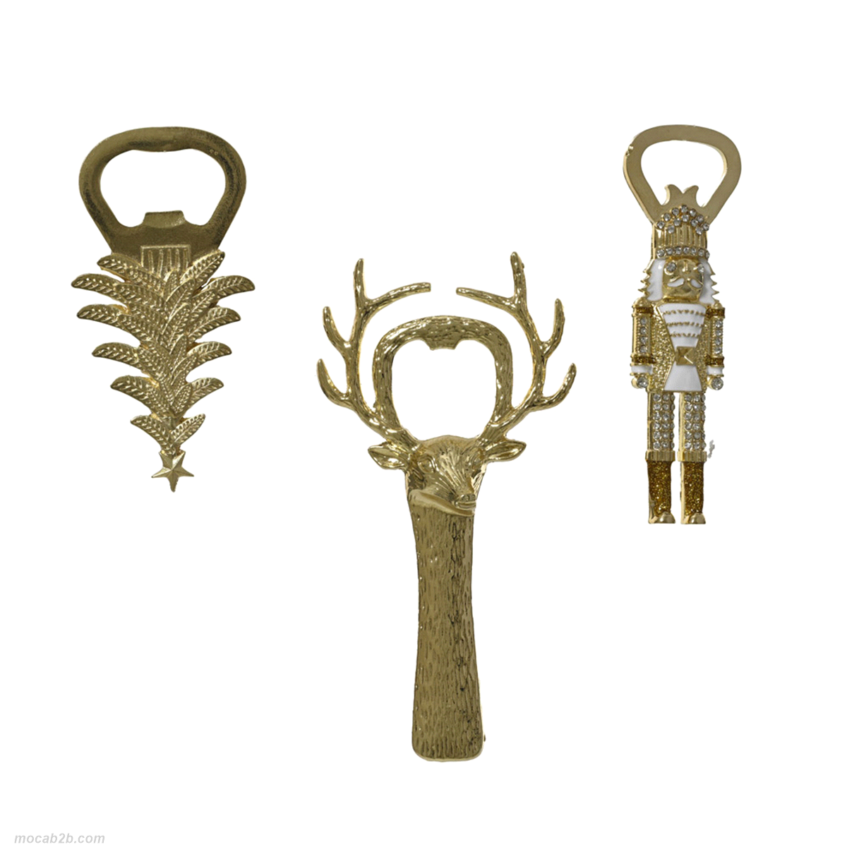 APRIBOTTIGLIA CHRISTMAS ORO ASSORTITI 7xh13,5cm 
