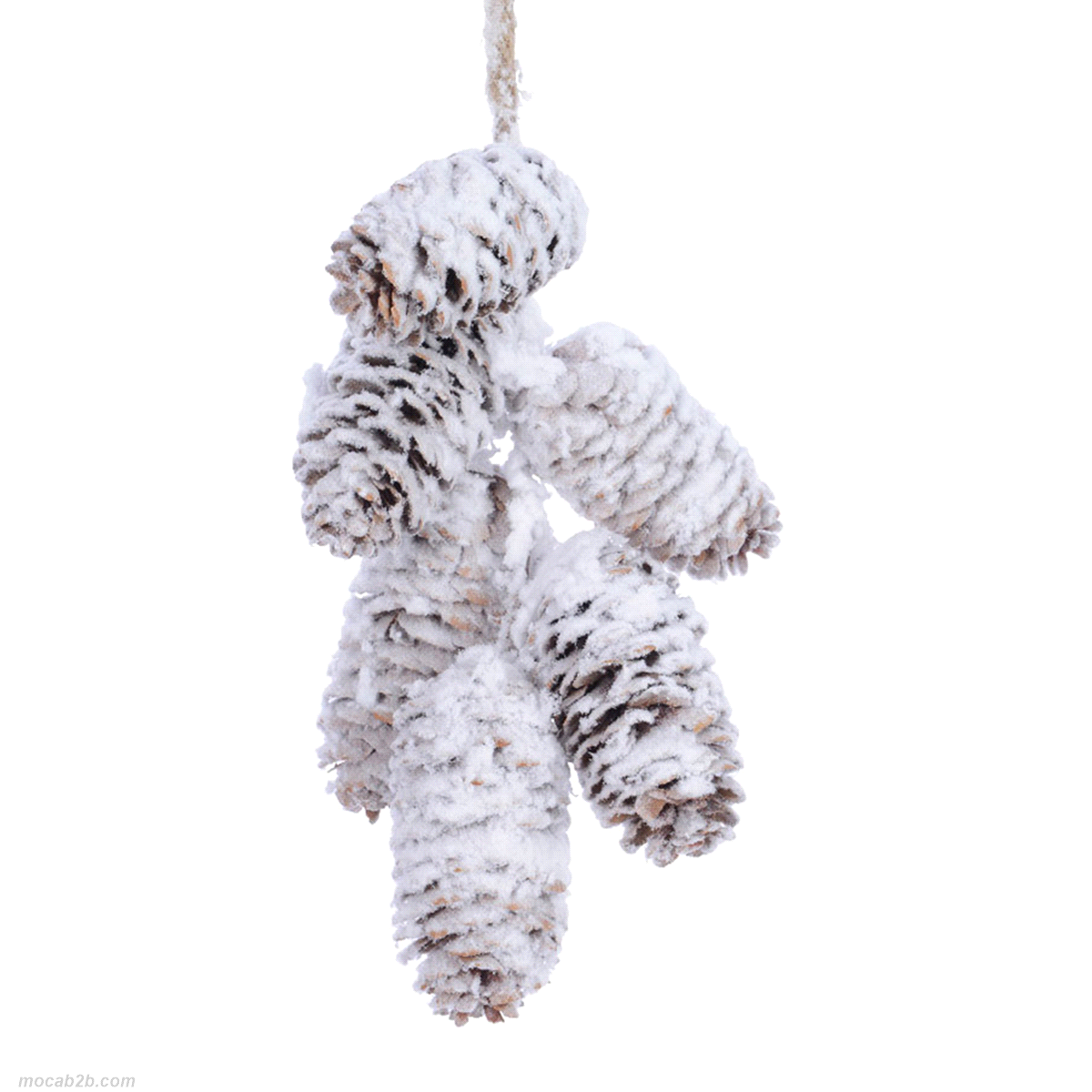 PIGNE INNEVATE SCINTILLANTE DA APPENDERE h.5,5 