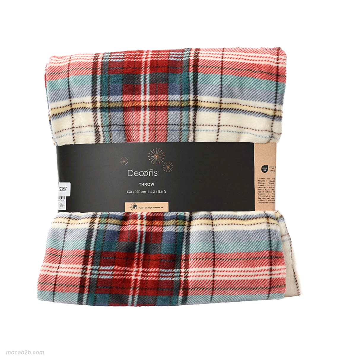 COPERTA ROSSO/COLORI 130x170 