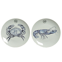 PIATTI CROSTACEI BIA/BLU PORC@26x2pz 