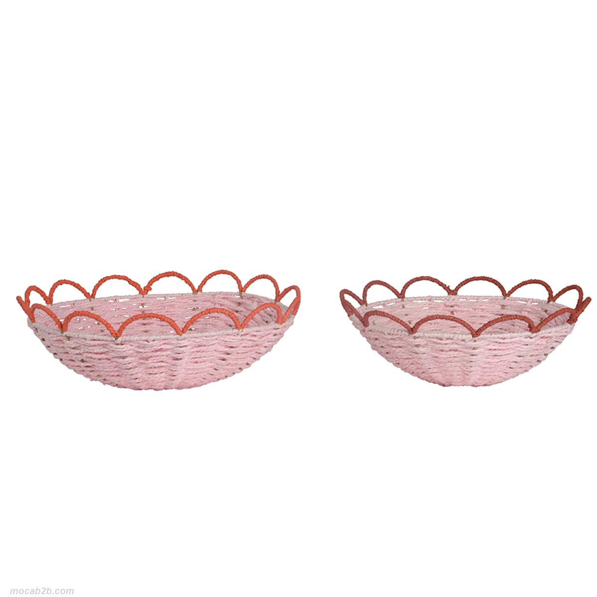 SET 2 CESTINI ROSA @42h13cm 