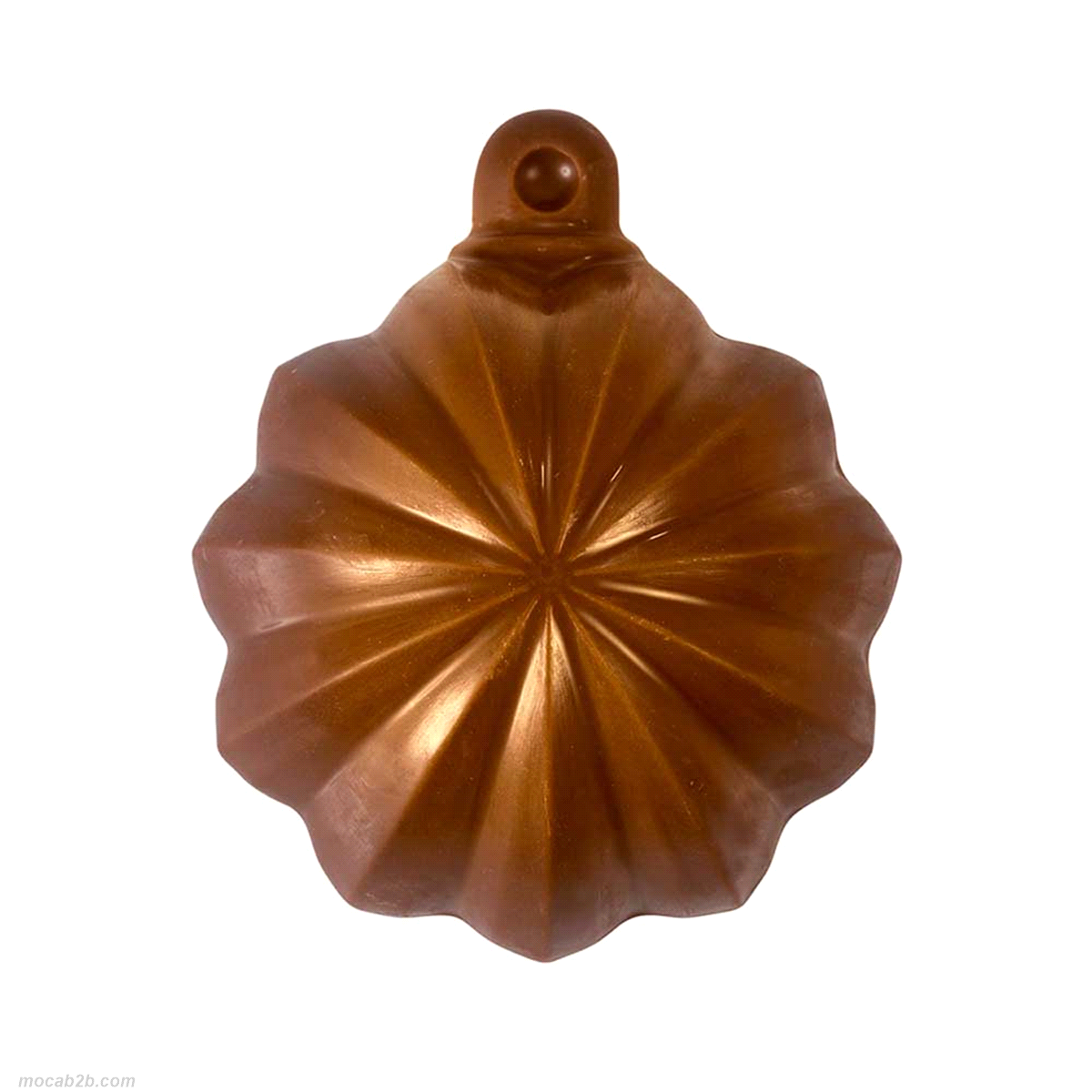 Stampo in plastica termoformata per la preparazione facile e veloce di palline di Natale in cioccolato. 