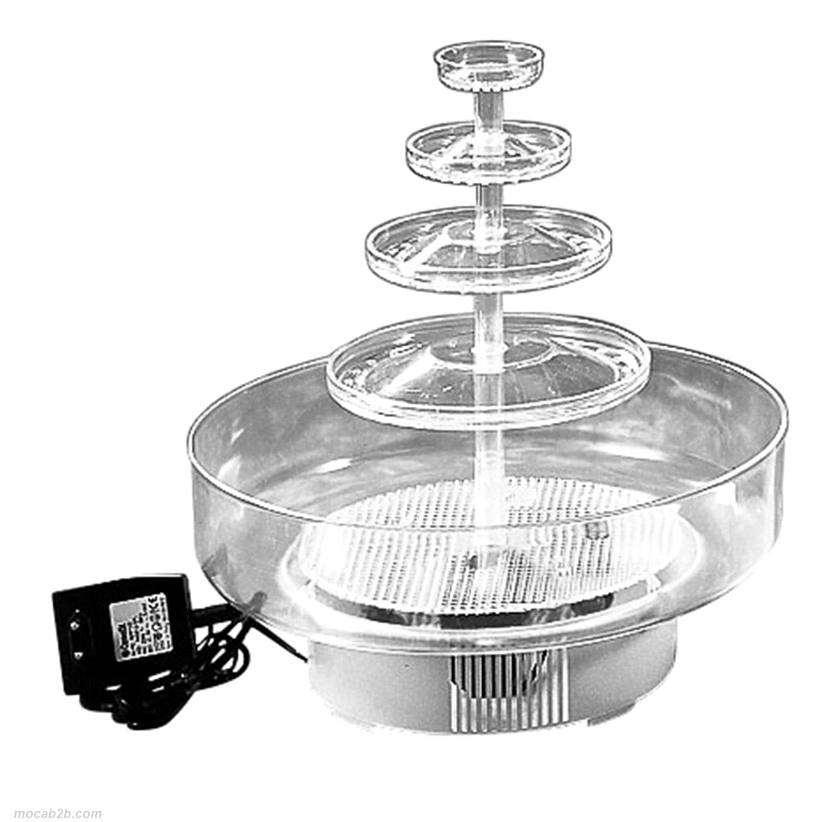 Fontana per le linee Carrè, Cerchio e Fontana. Alimentato da un motore 12V.
Dimensioni prodotto : ø 38 x h 40 mm.
 