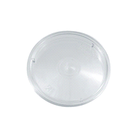 Coperchio in plastica per bicchieri monouso. 