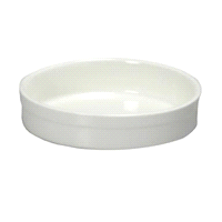 Ciotola per crema catalana in porcellana bianca ø11,8 cm - altezza 2,8 cm 