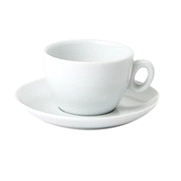 TAZZA CAPP. LUNA BIANCO 17cl CERAM 