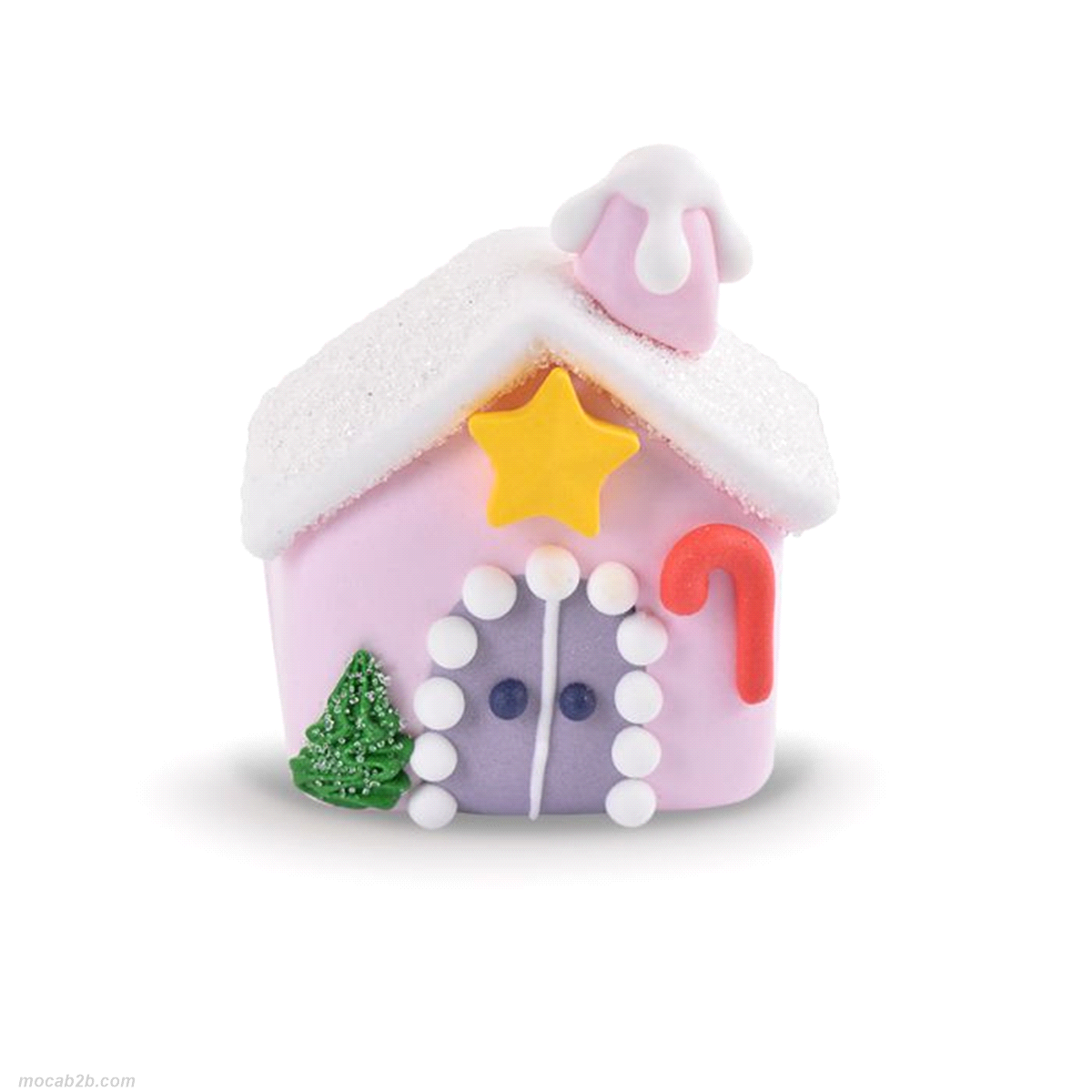 Decorazioni in gelatina e zucchero natalizie. Dimensione H max 4,5cm 