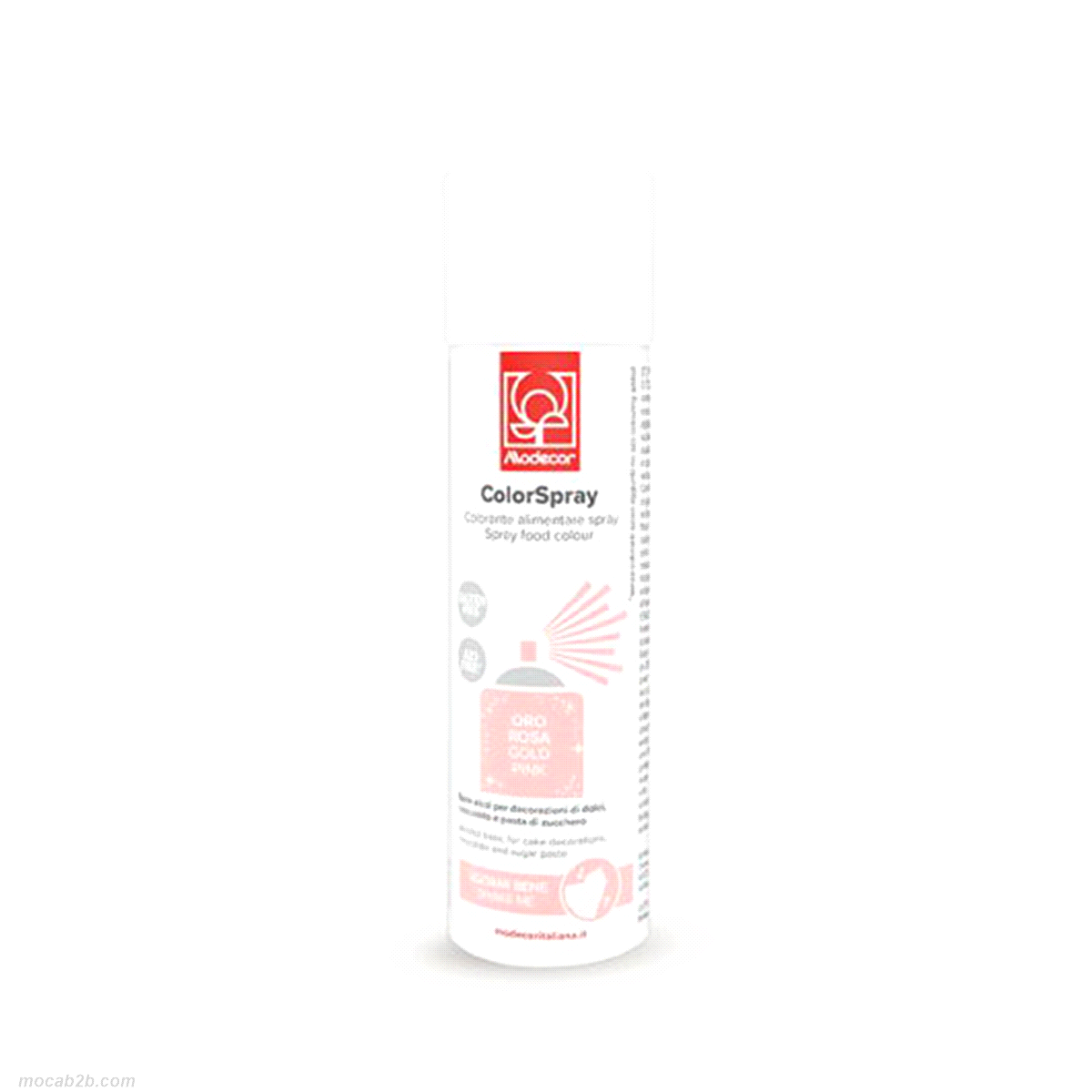 Colorante in spray oro/rosa perlato 250 ml. Non contiene biossido di titanio. 