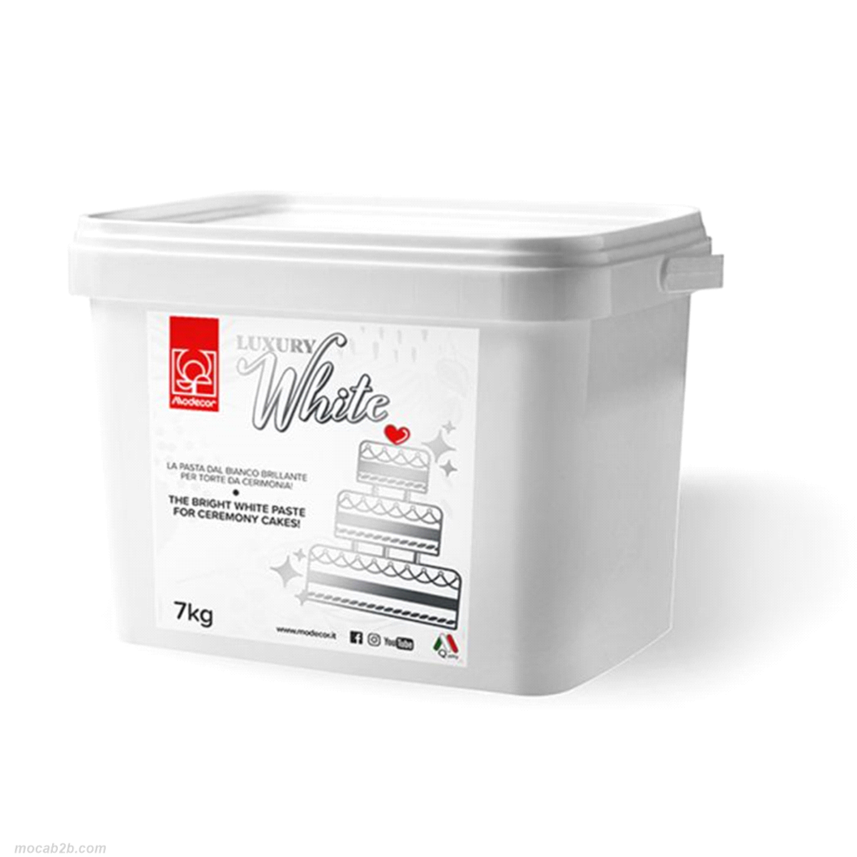 PASTA DI ZUCCHERO LUXURY WHITE x7Kg MODECOR 