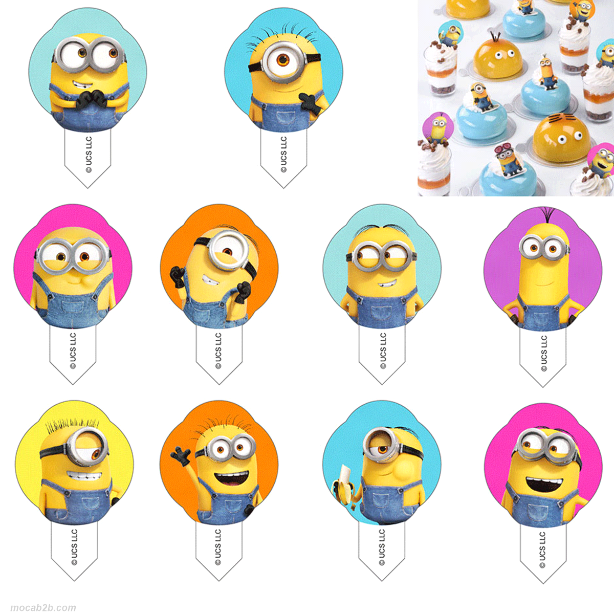 Decoshape cialda Minions2- 10 modelli x 600pz. E171 Free. 