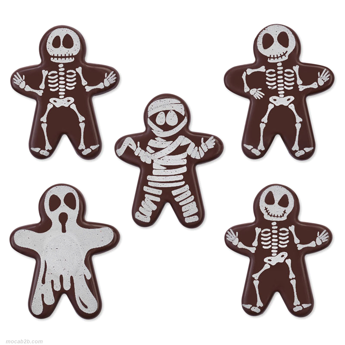 Placchette cioccolato fondente soggetti halloween h.5cm per 60 pezzi. Gluten free. 