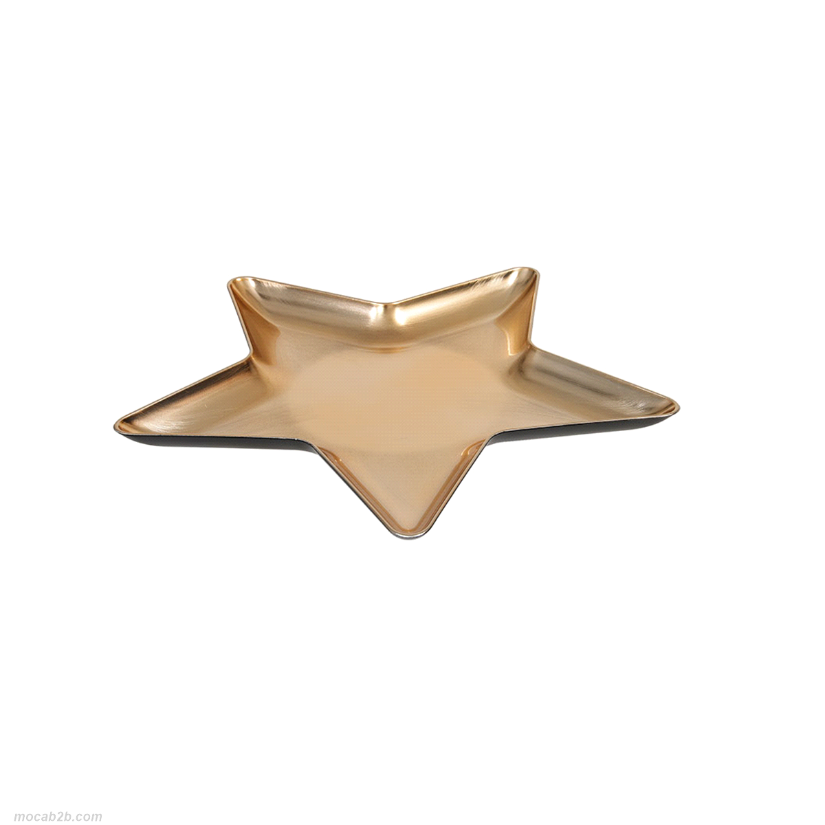 PIATTO STELLA ORO PLASTICA 31x31 h2 