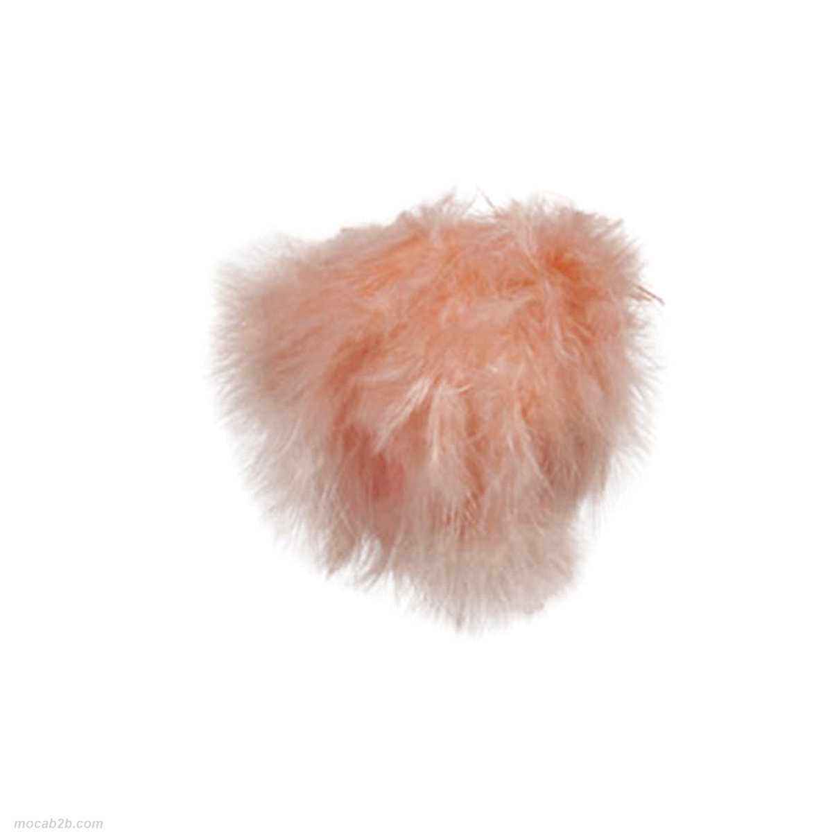 PALLA DI PIUME ARANCIONE DA APPENDERE @8cm x6pz 