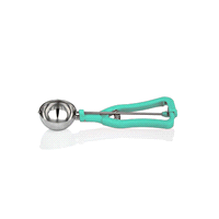 Acciaio inox 18/10 e manico in Nylon colorato. Dim: Ø 56 mm. 