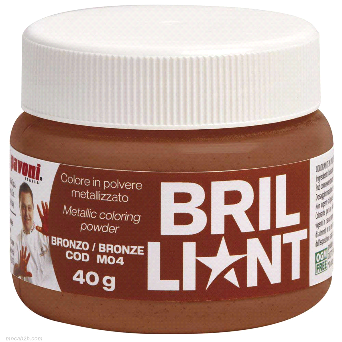 Descrizione articolo in fatturazione: COLORE POLV. METAL BRONZO 40gr(M04) ... 