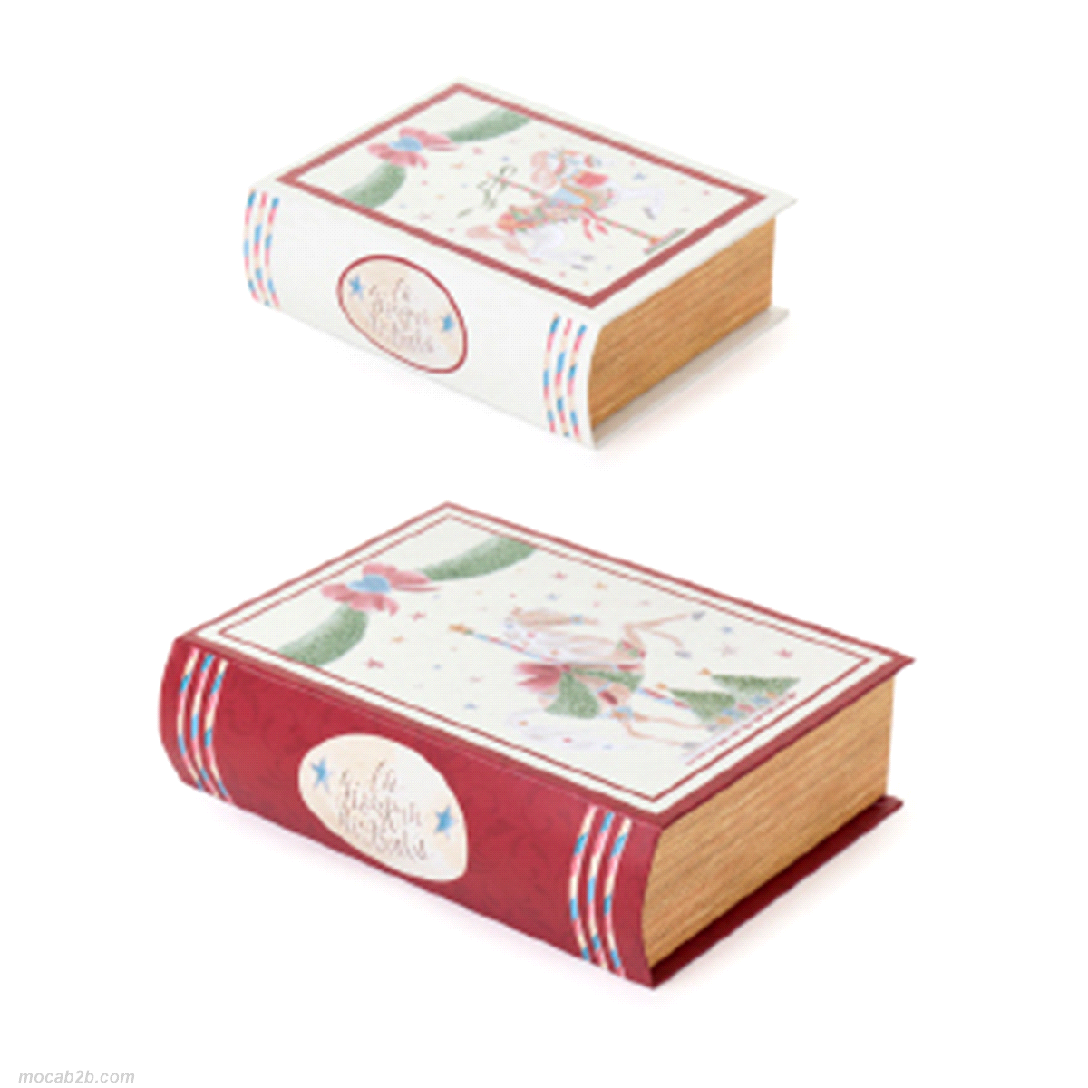 SET 2 SCATOLE LIBRO GIOSTRA 15/21cm 