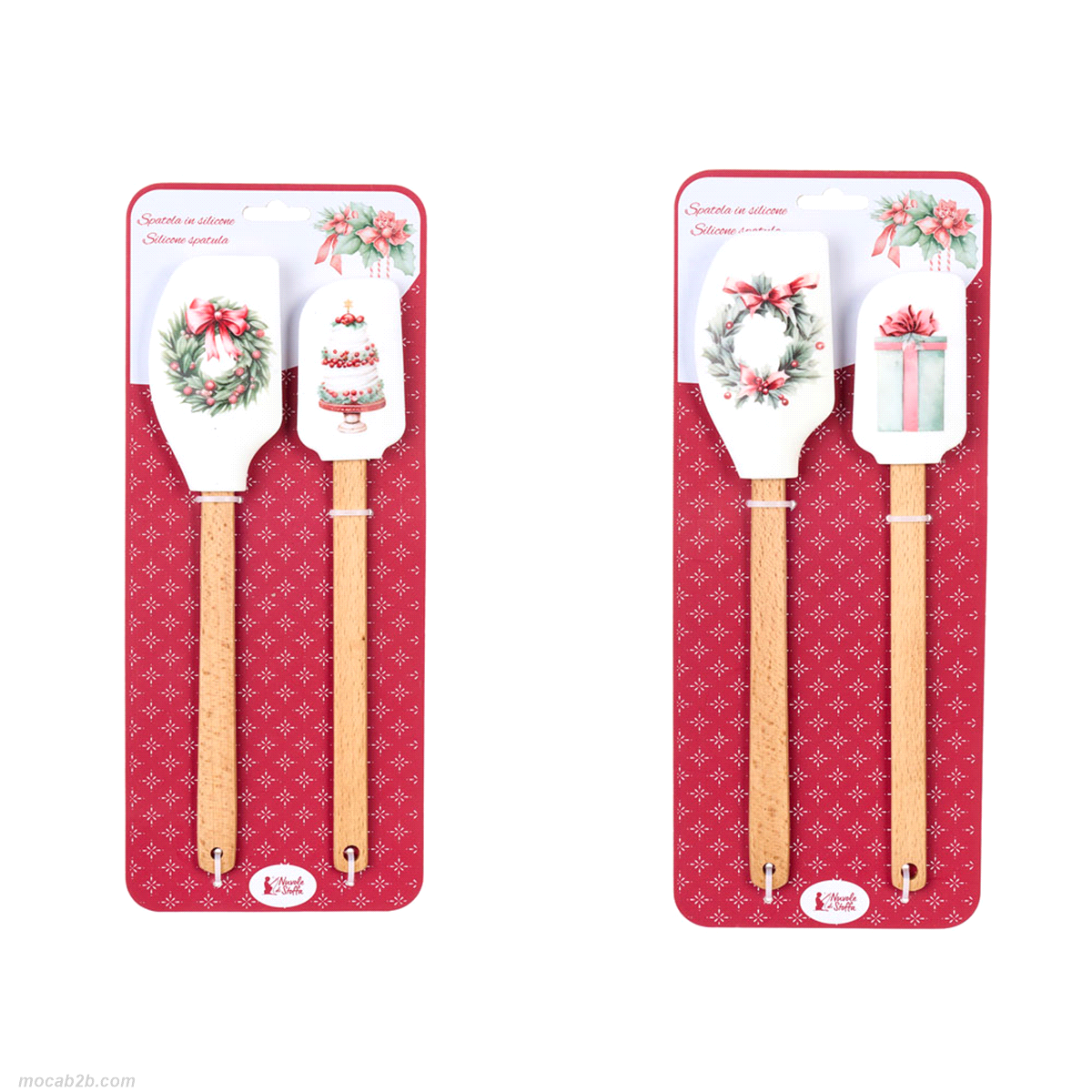 SET 2 SPATOLE STORIA ASSORTITE SILICONE 26/29 cm 