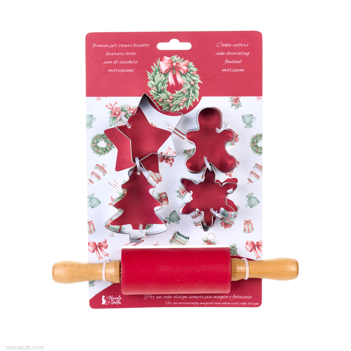 SET 5 STAMPINI/ MATTARELLO SILICONE 