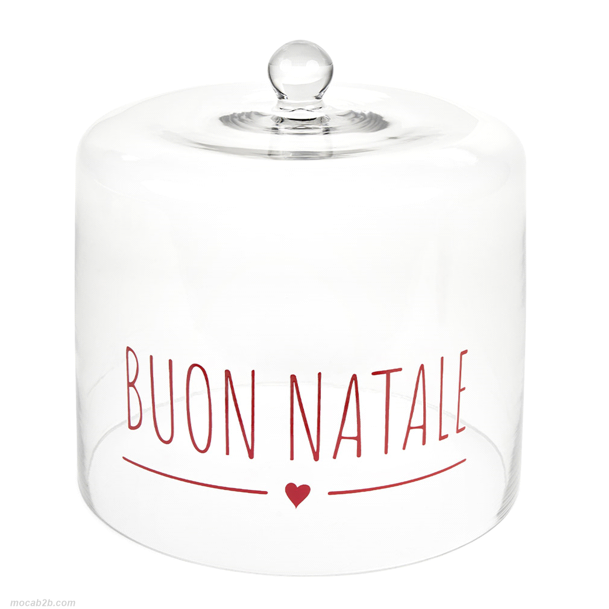 Campana in vetro trasparente con scritta "Buon Natale" della linea My Home Christmas Edition con scatola. Dimensioni: 28,5x h.29cm. 