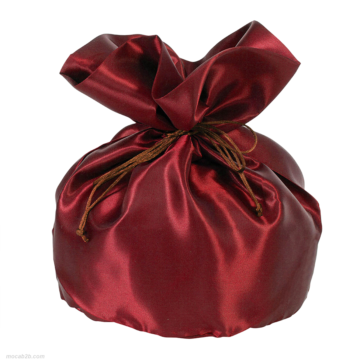 PORTA PANETTONE RASO BORDEAUX 23x23x35 