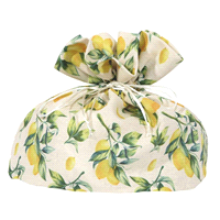Sacchetto porta colomba floral bag lemon. Misure: 22x31h35 cm. 