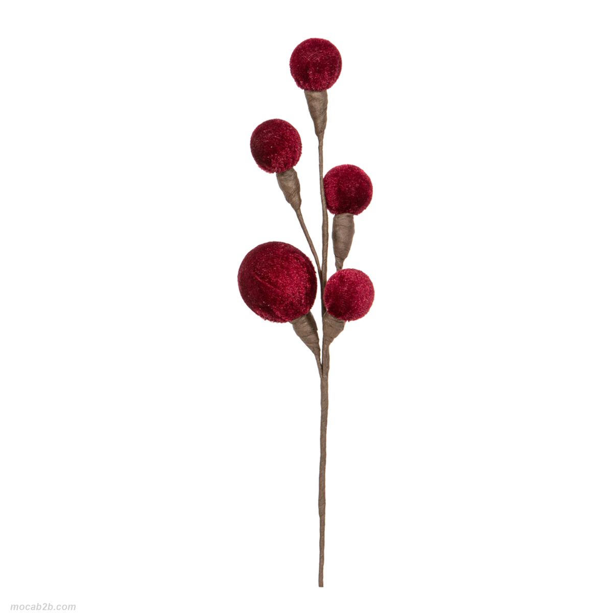 PICK BACCHE VELLUTO BORDEAUX h.30cm 