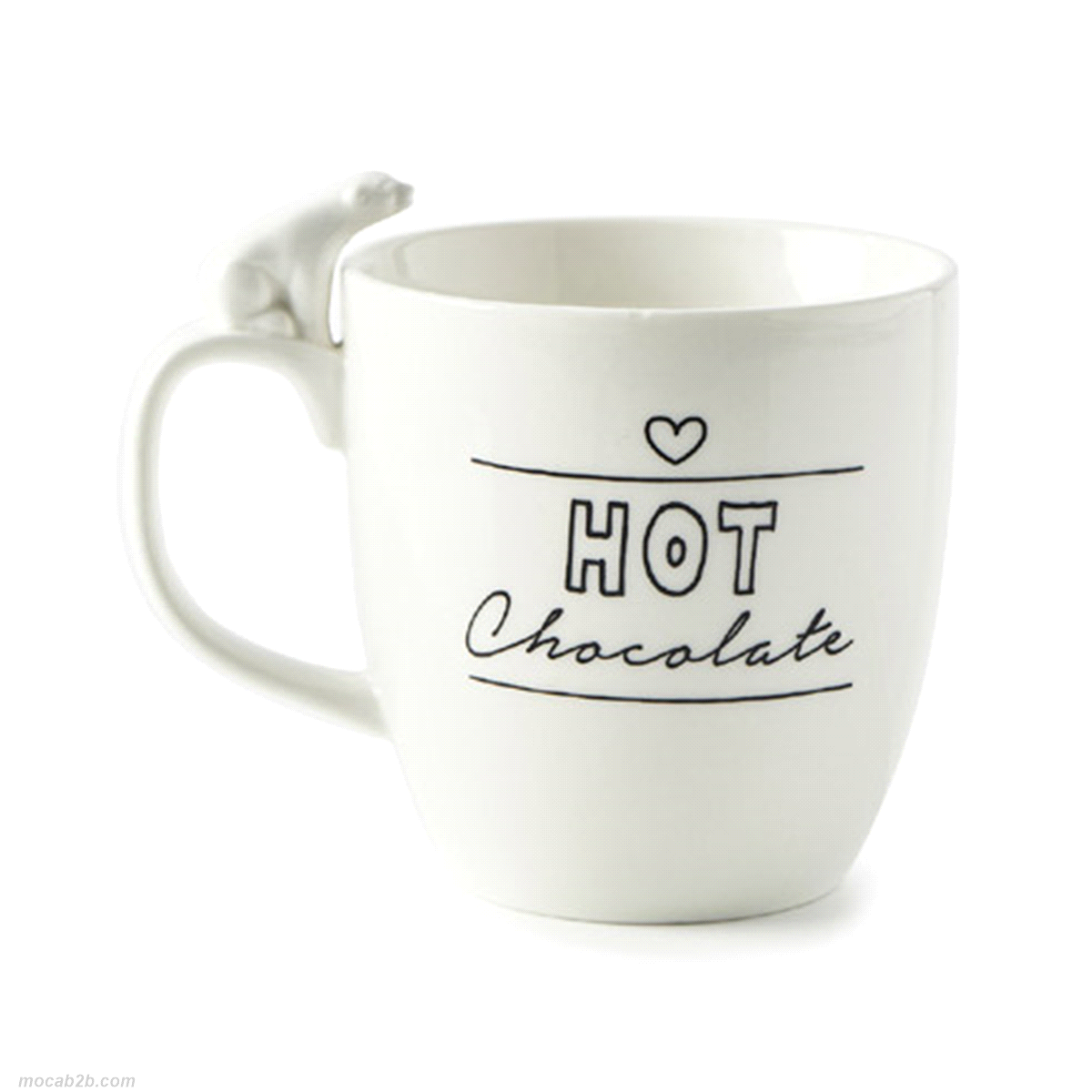 TAZZA HOT CHOCO BIANCA PORC.13x10x13 