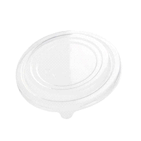 Coperchio trasparente in PET diametro 184 mm per mm per insalatiera tonda avana rigida sia da 1100 che 1300. 