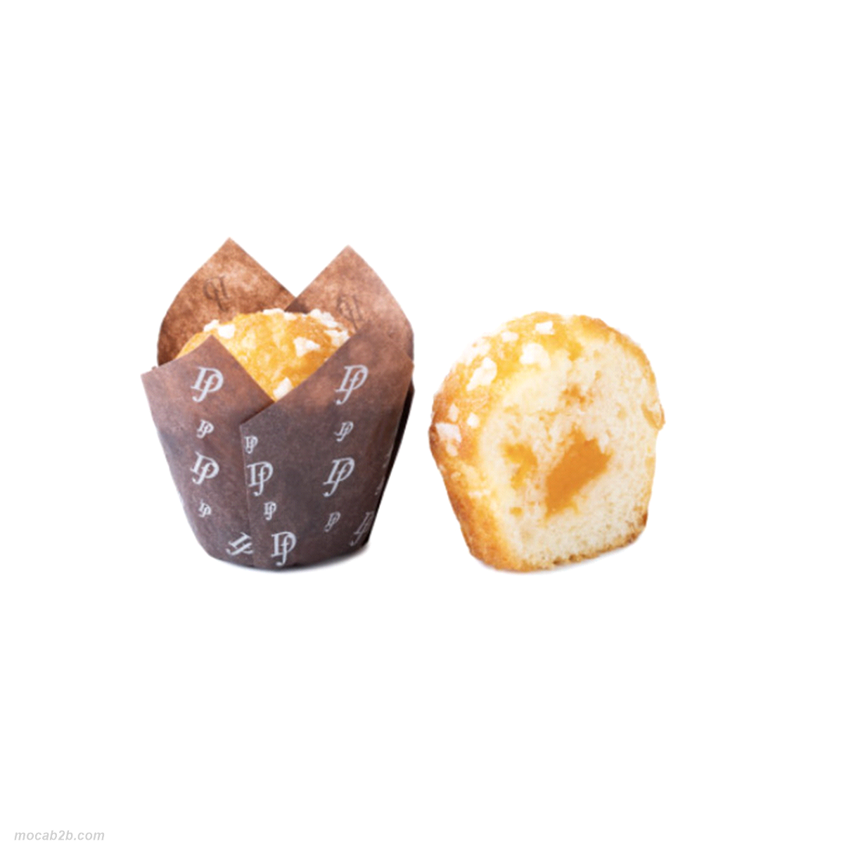 Mini muffin 26gr, impasto sofficissimo superfarcito di confettura all