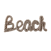 BEACH LETTERE LEGNO NAT.23x2x9 
